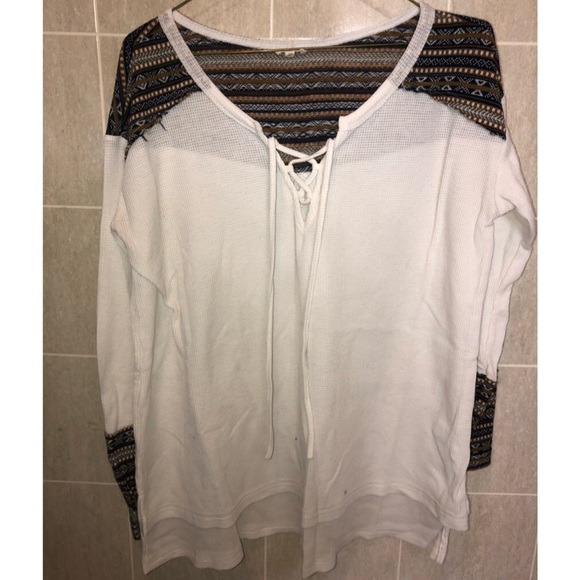 En Creme Henley Long Sleeve - Picture 1 of 1